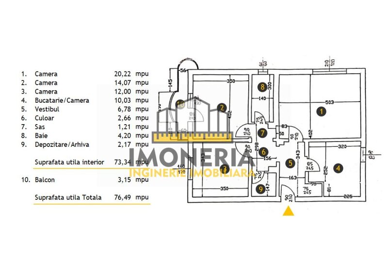 Anastasie Panu Birou 3-4 camere decomandat AC 0% comision